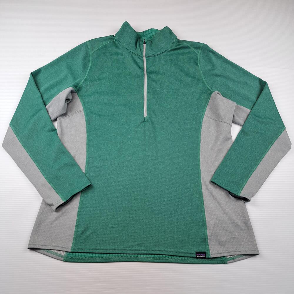 Patagonia Capilene Shirt Womens XL 1/4 Zip Polartec Midweight Baselayer Top Hike